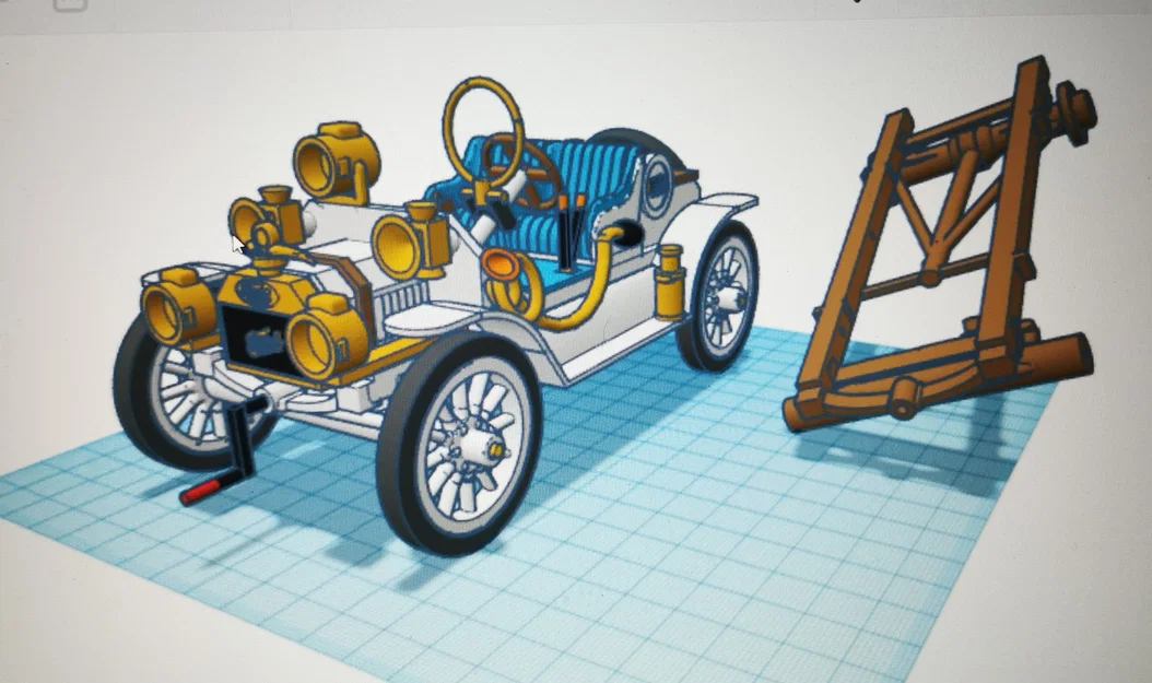 Mô hình xe cổ Ford Model T Speedster 1922 in 3D cực đẹp - Image 16