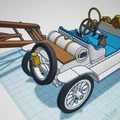 Mô hình xe cổ Ford Model T Speedster 1922 in 3D cực đẹp - Thumbnail 18