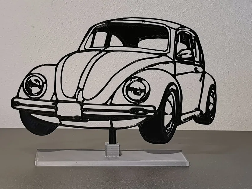 Mô hình nghệ thuật VW Beetle Classic 3D trang trí độc đáo - Image 1