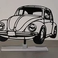 Mô hình nghệ thuật VW Beetle Classic 3D trang trí độc đáo - Thumbnail 1