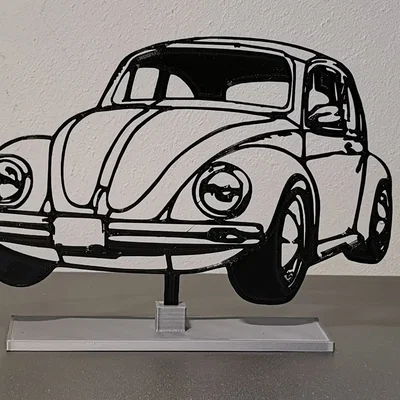 Mô hình nghệ thuật VW Beetle Classic 3D trang trí độc đáo