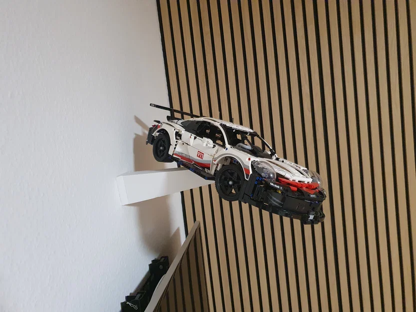 Giá treo tường (Wall mount) cho Lego Porsche 911 RSR 42096 - Image 5