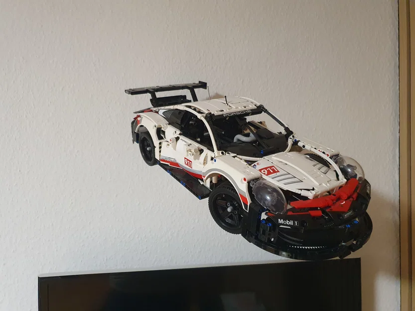 Giá treo tường (Wall mount) cho Lego Porsche 911 RSR 42096 - Image 8