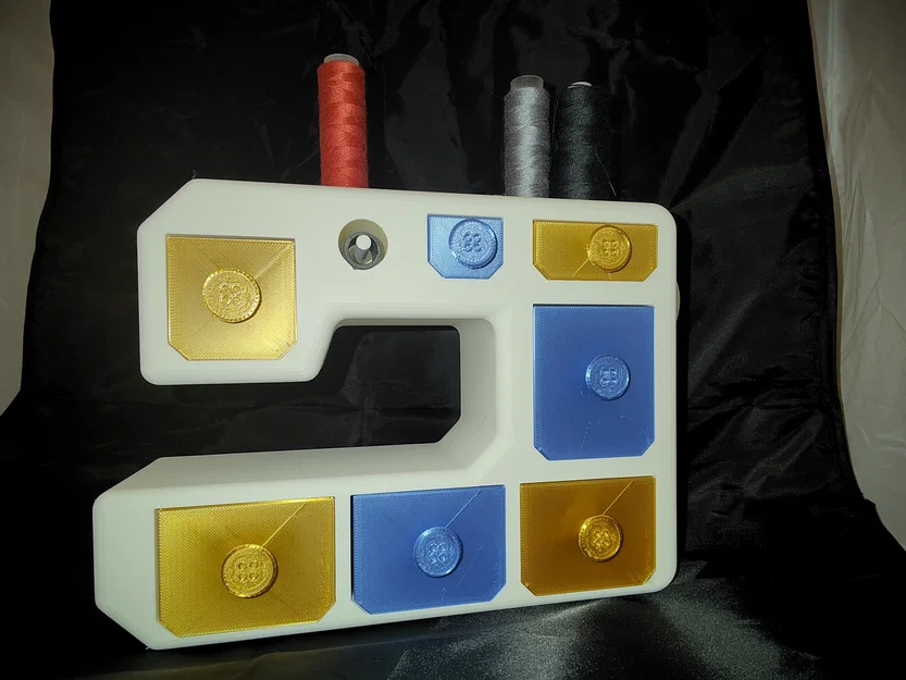 Hộp đựng đồ may vá hình máy may (Sewing Machine Shaped Sewing Storage Box) - Image 4