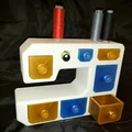 Hộp đựng đồ may vá hình máy may (Sewing Machine Shaped Sewing Storage Box) - Thumbnail 5