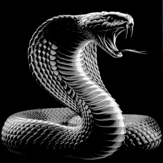 Cobra Snake "Filament Painting" - Image 1