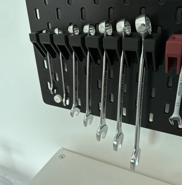 Giá treo cờ lê Ikea Skadis thông minh cho bảng đục lỗ - Image 1