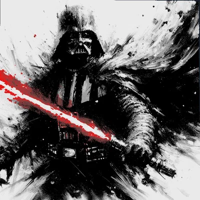 Dart Vader OILpaint “Filament Painting”
