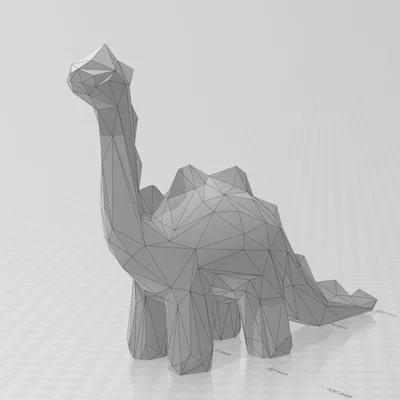 Mô hình khủng long Low Poly 3D trang trí bàn làm việc nghệ thuật