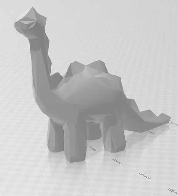 Mô hình khủng long Low Poly 3D trang trí bàn làm việc nghệ thuật - Image 2