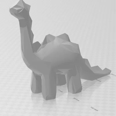 Mô hình khủng long Low Poly 3D trang trí bàn làm việc nghệ thuật