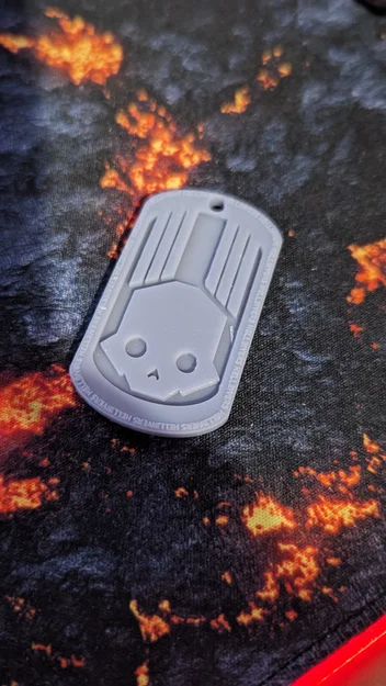 Mô hình thẻ bài Helldivers (Helldivers dog tag) in 3D - Image 1