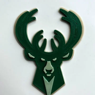 Mô hình in 3D logo Milwaukee Bucks 3 lớp ấn tượng