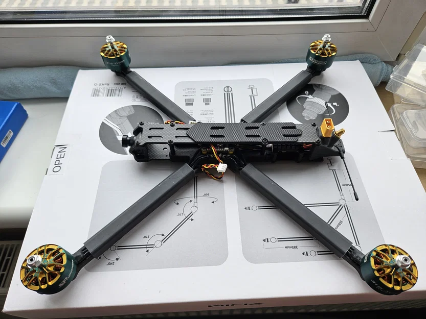 Bộ giá đỡ ăng-ten và bảo vệ dây cho khung drone Phisital XL10 - Image 4