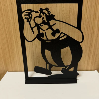 Mô hình 3D Obelix trang trí để bàn cực chất