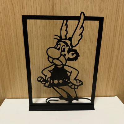 Mô hình trang trí Asterix in 3D - Thiết kế khung tranh độc đáo