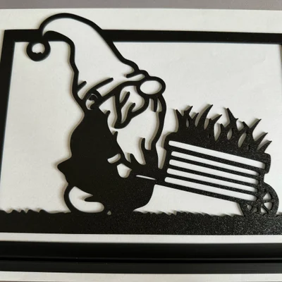 Mô hình trang trí chú lùn làm vườn 3D (Garden gnome) dễ thương