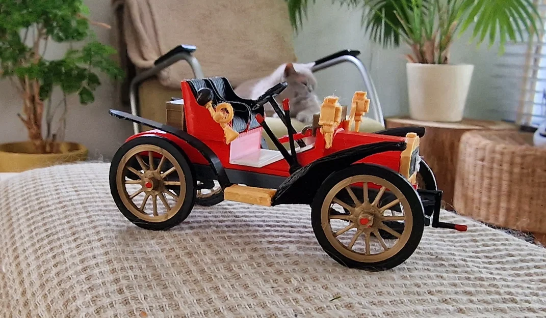Mô hình xe cổ Fiat 16/20HP Roadster 1903 tỉ lệ 1:24 - Image 1