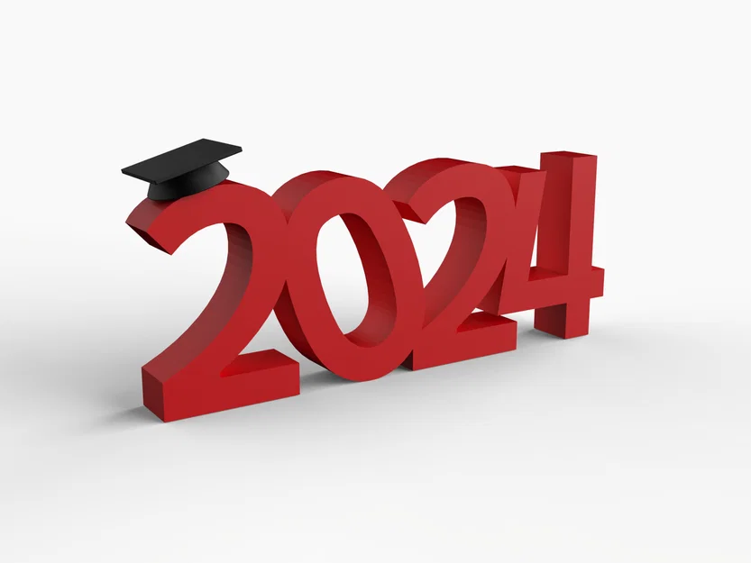 Quà tốt nghiệp 2024 tặng bạn bè – bảng chữ kèm mũ - Image 1