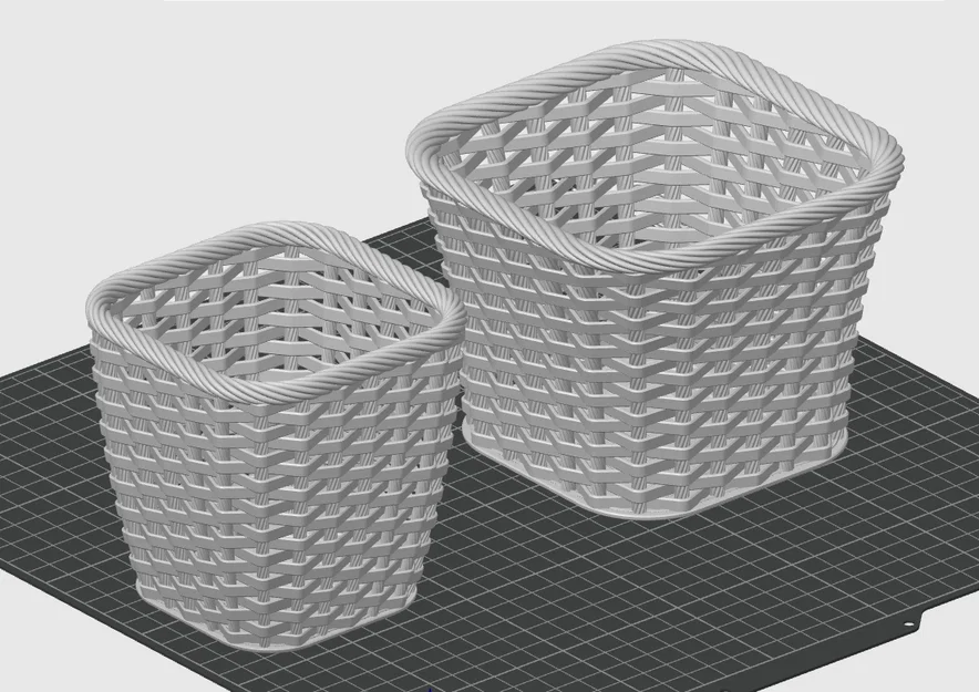 Giỏ mây đan Zigzag - Image 1