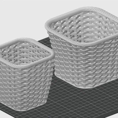 Giỏ mây đan Zigzag