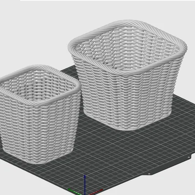 Giỏ mây đan Zigzag