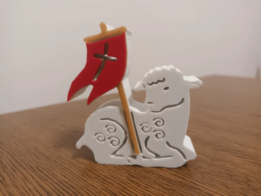 Mô hình 3D chú cừu Phục sinh (Easter lamb) trang trí cực xinh - Image 1