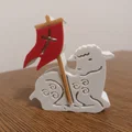 Mô hình 3D chú cừu Phục sinh (Easter lamb) trang trí cực xinh - Thumbnail 1