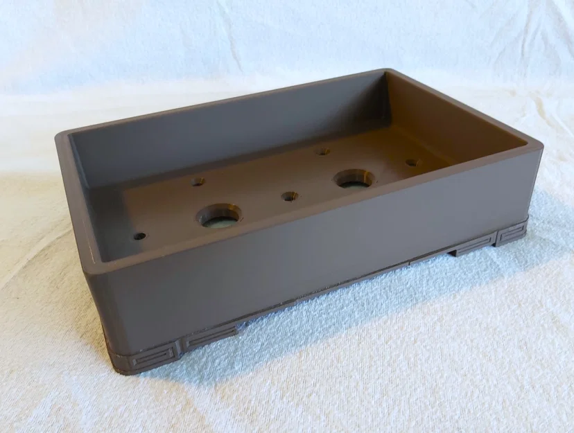Chậu bonsai 24 hoạ tiết chữ nhật 213x143x50mm - Image 1