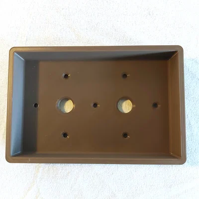 Chậu bonsai 24 hoạ tiết chữ nhật 213x143x50mm