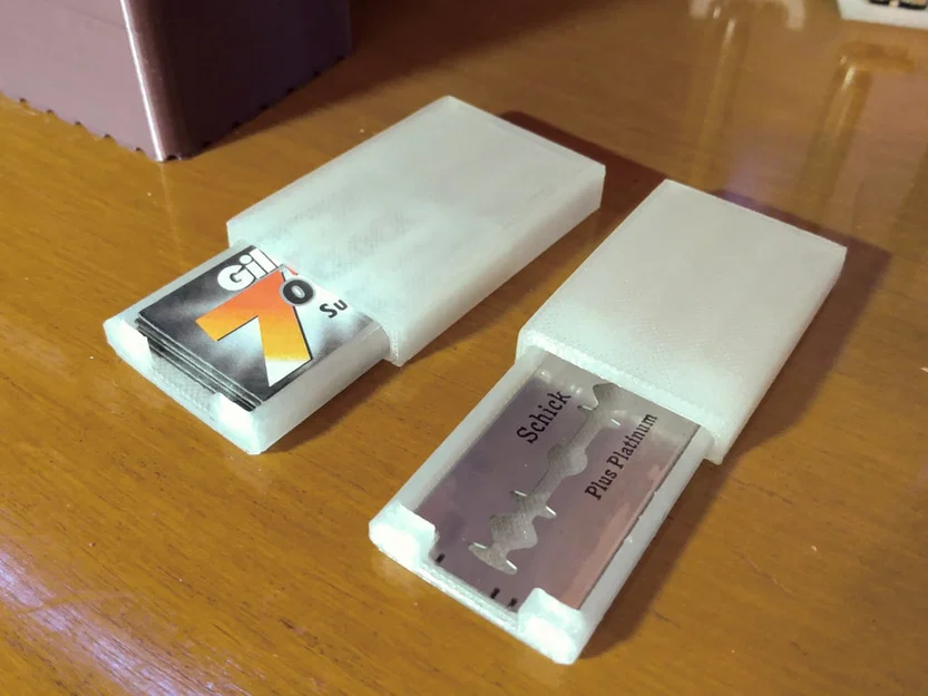 Hộp trượt tham số cho lưỡi dao cạo an toàn (Parametric Cases for Safety Razor Blades) - Image 1