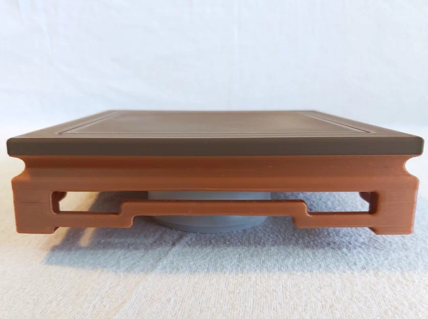 Bàn trưng bày Bonsai vuông 150x150x37mm in 3D tinh tế - Image 4