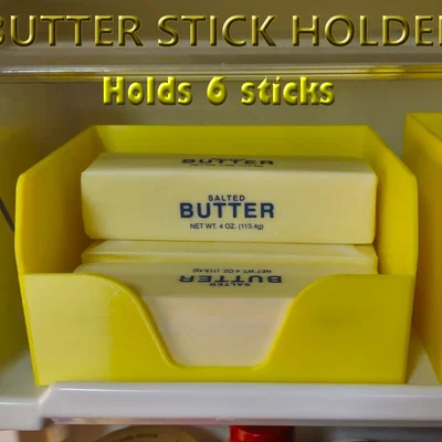 Khay Đựng Bơ (Butter Stick Holder) 6 Thỏi Cho Tủ Lạnh Gọn Gàng