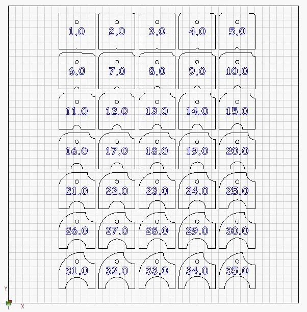 Thước đo bán kính (Radius gauges) 1–35mm để cắt laser - Image 3