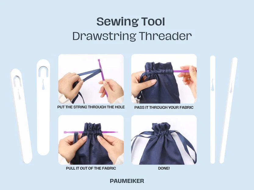 Dụng Cụ May Vá: Drawstring Threader (Cây Luồn Dây Rút) - Image 1