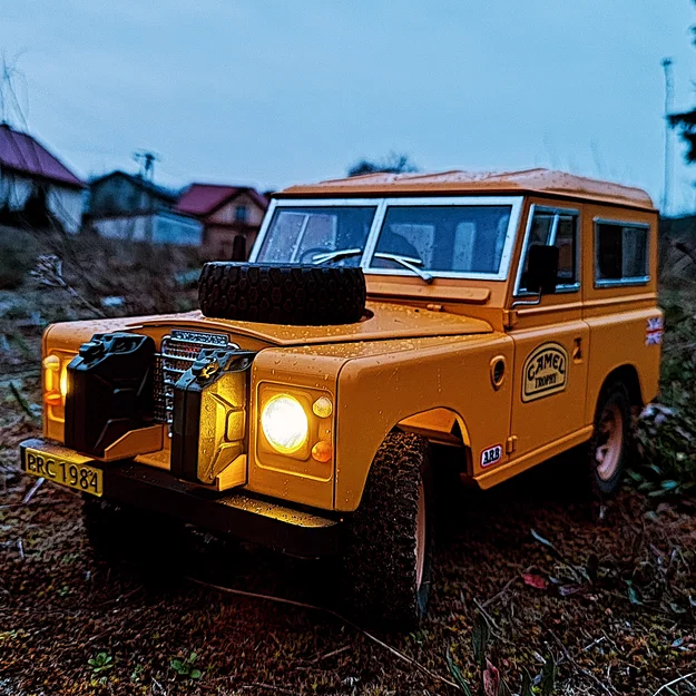 LAND ROVER Series 3 scaled 1/10 D90 – Body RC hardbody (wheelbase 229–230mm) - Image 1