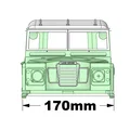 LAND ROVER Series 3 scaled 1/10 D90 – Body RC hardbody (wheelbase 229–230mm) - Thumbnail 5