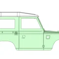 LAND ROVER Series 3 scaled 1/10 D90 – Body RC hardbody (wheelbase 229–230mm) - Thumbnail 8
