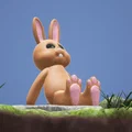 Mô hình chú thỏ ngồi đáng yêu cho lễ Phục Sinh - Cute Sitting Easter Bunny - Thumbnail 2