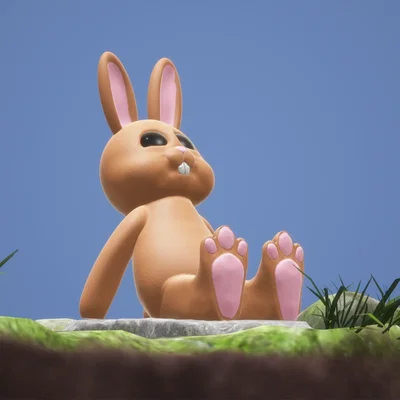 Mô hình chú thỏ ngồi đáng yêu cho lễ Phục Sinh - Cute Sitting Easter Bunny