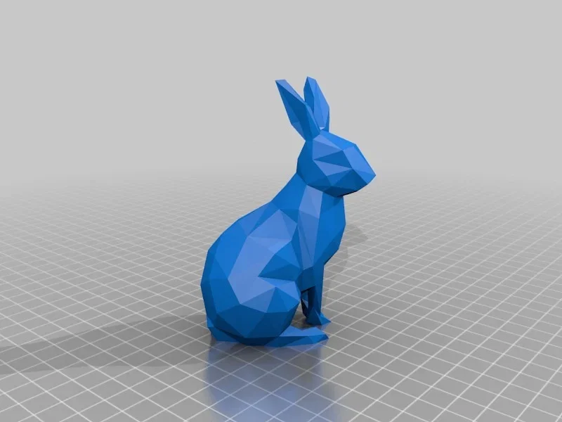 Mô hình chú thỏ Osterhase (Low-poly) in 3D trang trí đẹp mắt - Image 1