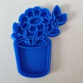 Khuôn cắt bánh quy hình hoa trong chậu xinh xắn (Cookie cutter) - Thumbnail 1