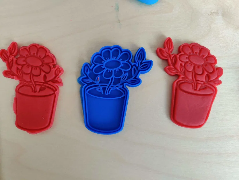 Khuôn cắt bánh quy hình hoa trong chậu xinh xắn (Cookie cutter) - Image 2