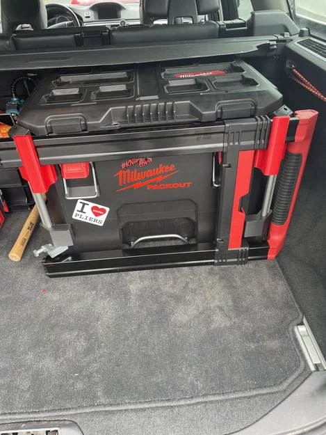 Bộ móc cố định tay cầm cho thùng đồ Milwaukee Packout in 3D - Image 1