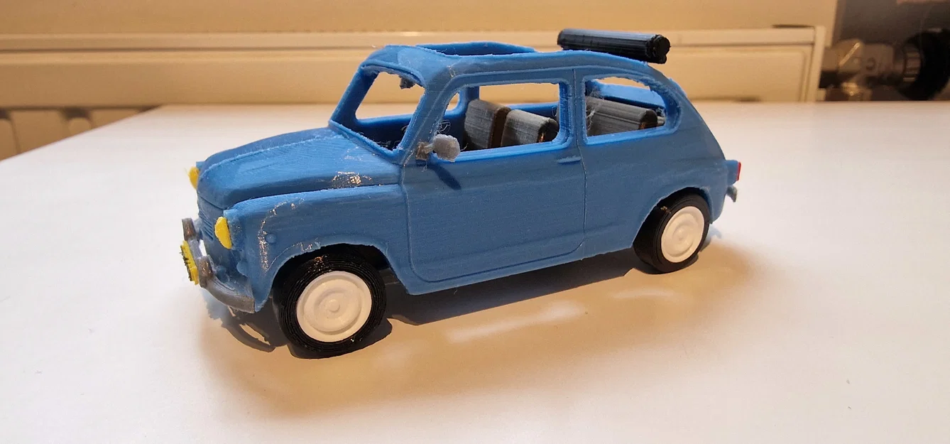 Mô hình xe cổ Fiat 600 đời 1961 (File in 3D STL) - Image 1