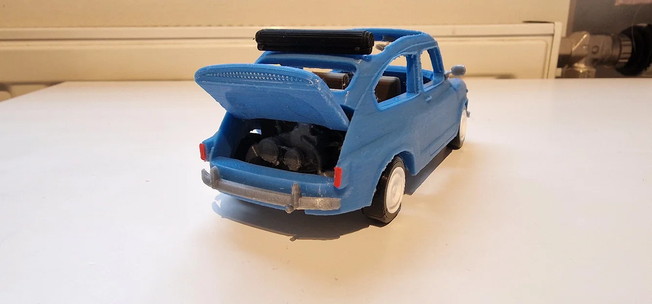Mô hình xe cổ Fiat 600 đời 1961 (File in 3D STL) - Image 2