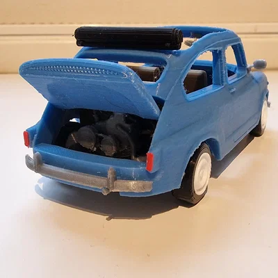 Mô hình xe cổ Fiat 600 đời 1961 (File in 3D STL)