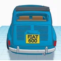 Mô hình xe cổ Fiat 600 đời 1961 (File in 3D STL) - Thumbnail 3