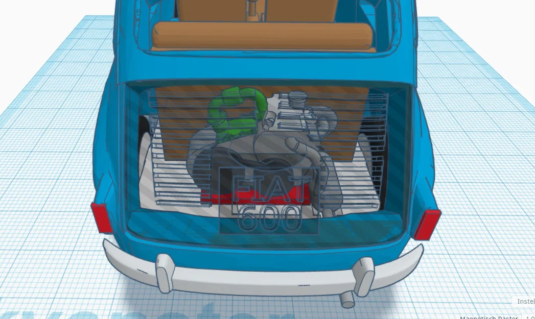 Mô hình xe cổ Fiat 600 đời 1961 (File in 3D STL) - Image 4