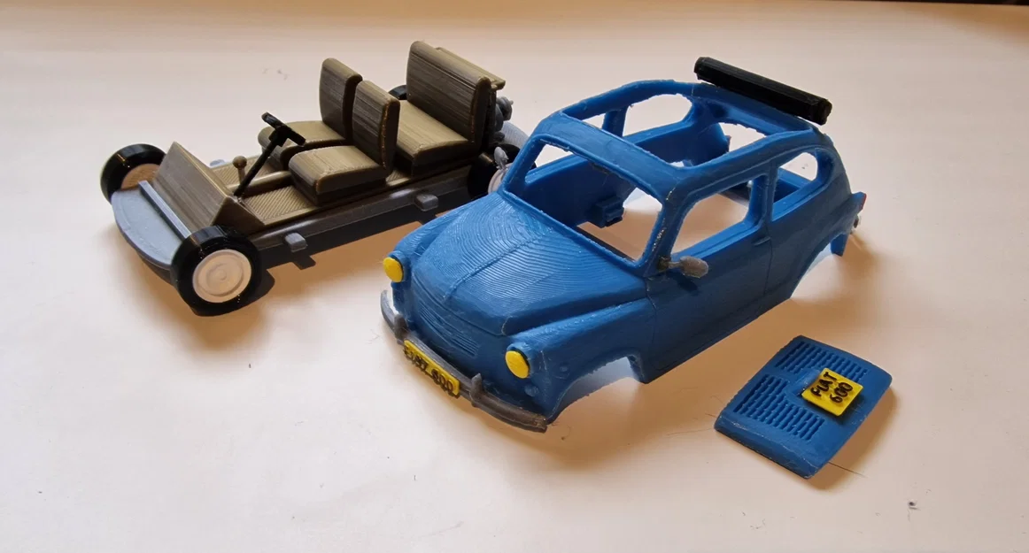 Mô hình xe cổ Fiat 600 đời 1961 (File in 3D STL) - Image 6